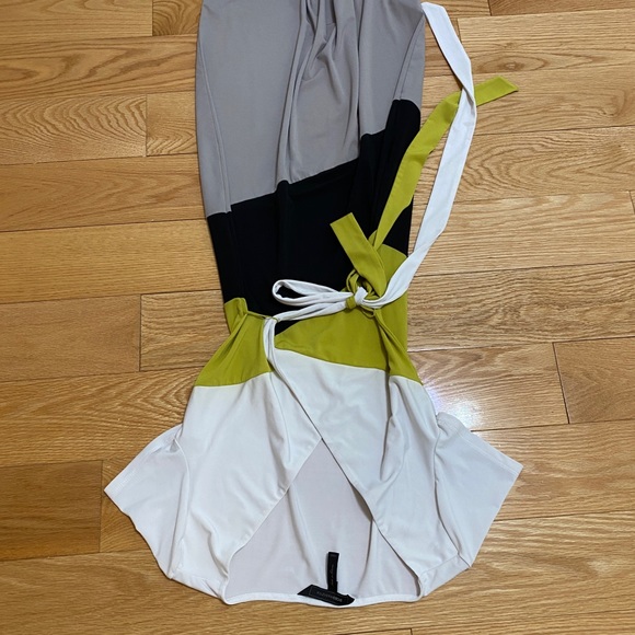 BCBG Colorblock Wrap Dress - Picture 3 of 8